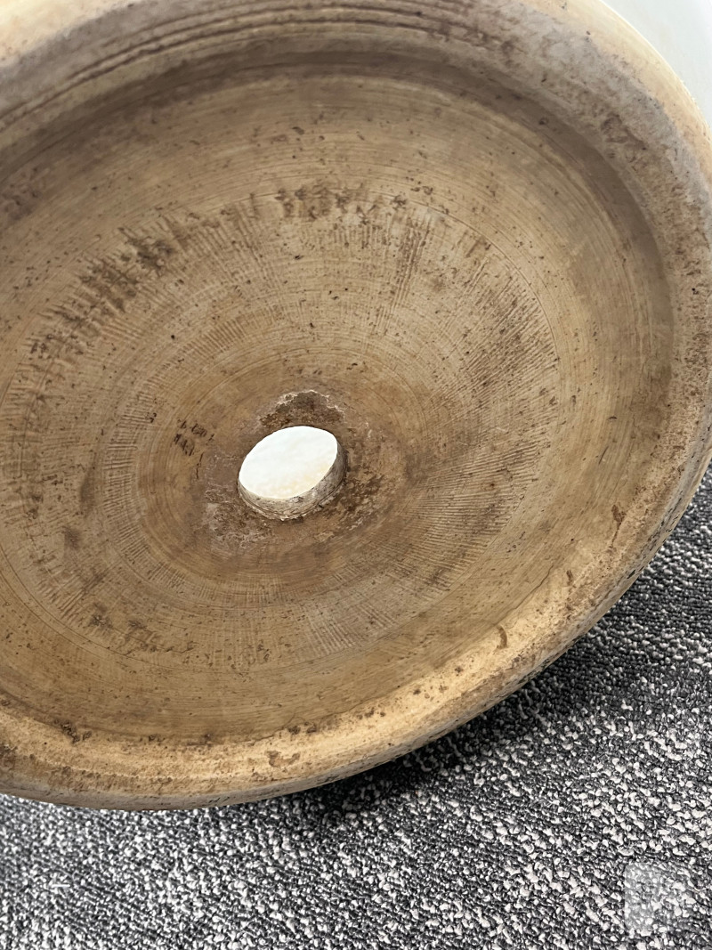 清康熙  御制青花釉里红“八龙贺寿”纹大花盆 ( 带木座 ) - 图21